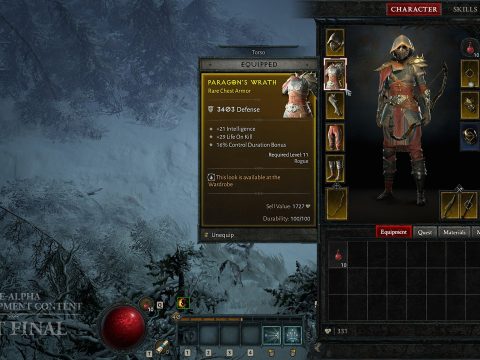 (In Diablo 4, the inventory slots are exactly the same as in the predecessor.)