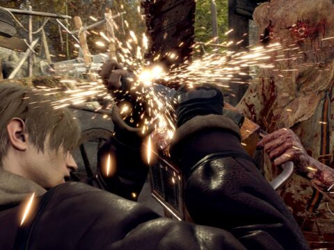 (Leon can now even parry attacks with a chainsaw. Badass.)
