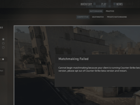 (If you try to search for a match in the CS2 beta, you will only get an error message since May 3rd)
