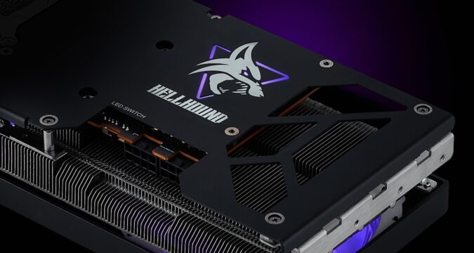 (Teased graphics card back of the Hellhound series by PowerColor (Source: PowerColor))